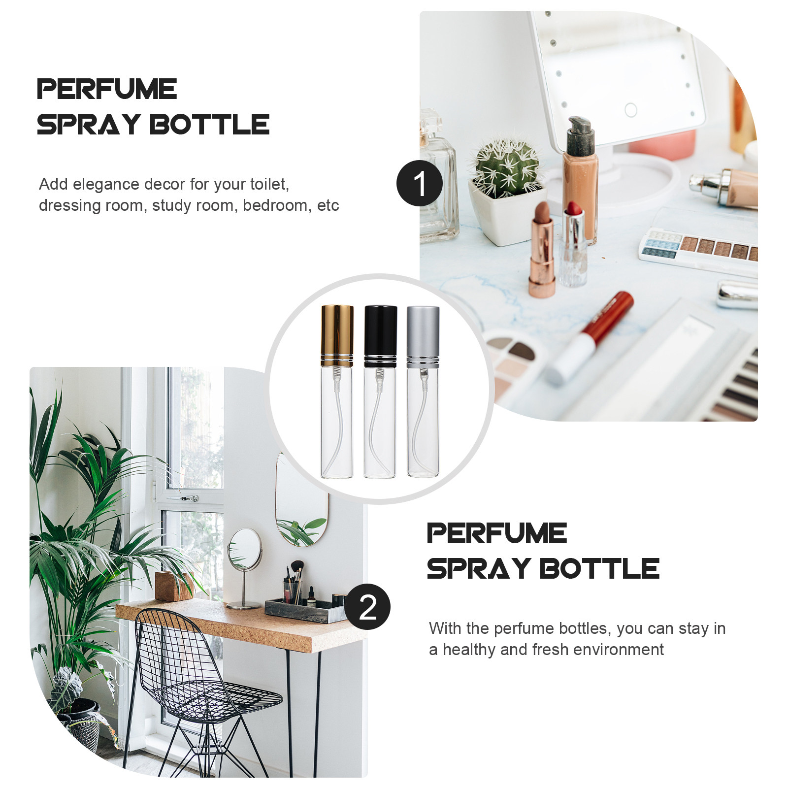 6Pcs Premium Leakproof Portabl - Misting Bottle Fine ulasan dan harga